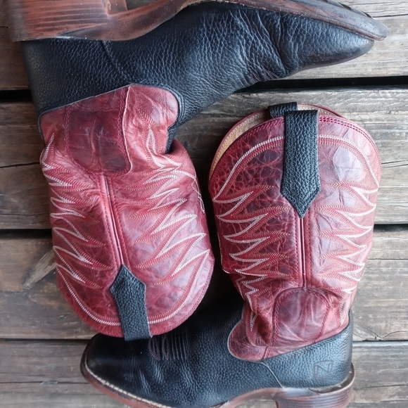 NOBLE OUTFITTERS Men's Operator Loader Square Toe Western Boots black leather Sz - Picture 8 of 10